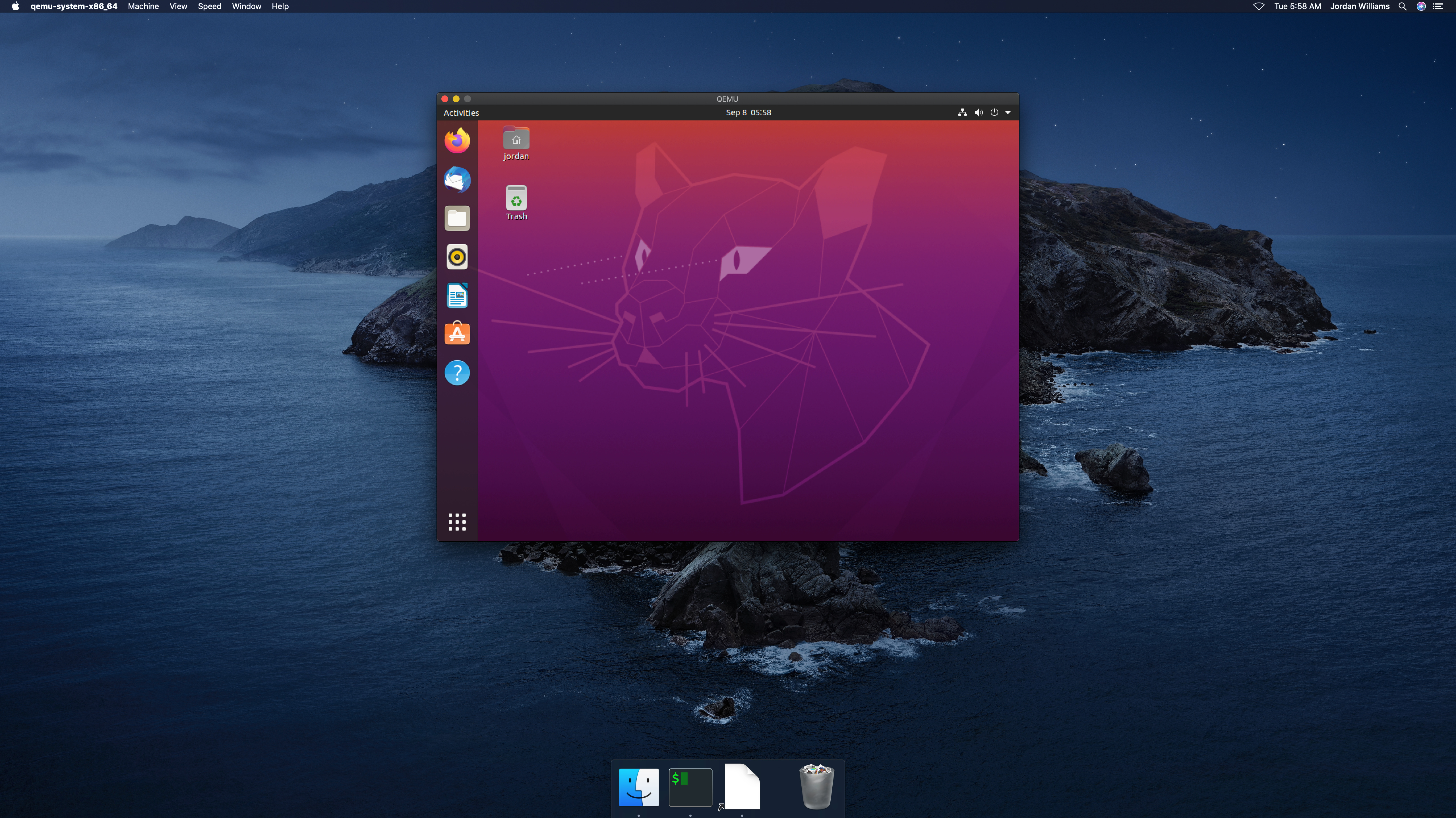 An Ubuntu Desktop on macOS Catalina